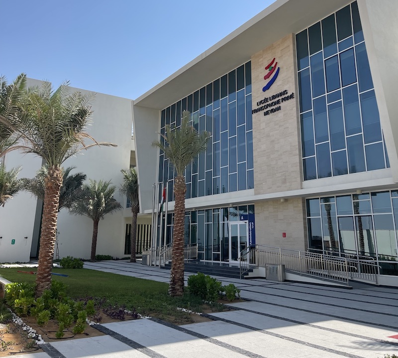 Campus du Lycée Libanais Francophone Privé LLFP Meydan — école française Dubai alternative au Pompidou